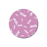 Dragonflies pattern Rubber Coaster (Round)  Front