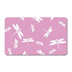 Dragonflies Pattern Magnet (rectangular) by Valentinaart