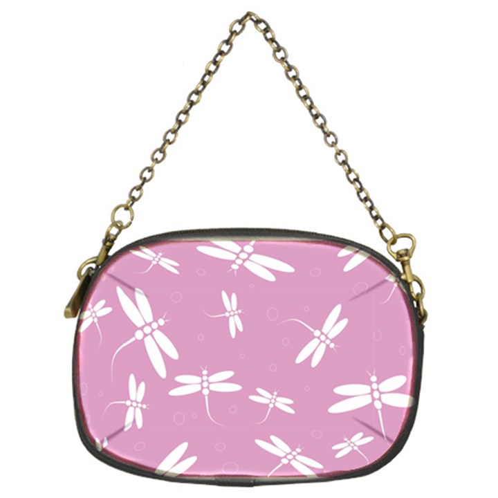 Dragonflies pattern Chain Purse (Two Sides)