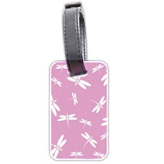 Dragonflies Pattern Luggage Tags (two Sides) by Valentinaart