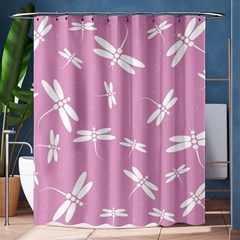 Dragonflies Pattern Shower Curtain 60  X 72  (medium)  by Valentinaart