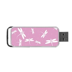 Dragonflies Pattern Portable Usb Flash (one Side) by Valentinaart