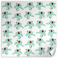 Squidward In Repose Pattern Canvas 12  X 12  by Valentinaart