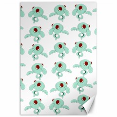 Squidward In Repose Pattern Canvas 20  X 30  by Valentinaart