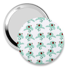 Squidward In Repose Pattern 3  Handbag Mirrors by Valentinaart