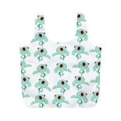 Squidward In Repose Pattern Full Print Recycle Bag (m) by Valentinaart