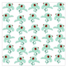 Squidward In Repose Pattern Large Satin Scarf (square) by Valentinaart