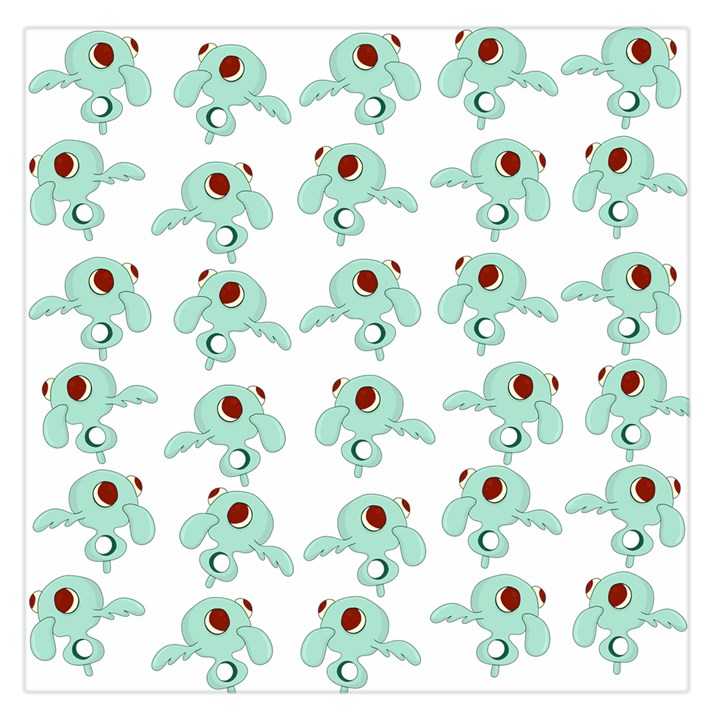 Squidward In Repose pattern Large Satin Scarf (Square)