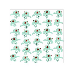 Squidward In Repose Pattern Small Satin Scarf (square) by Valentinaart