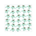 Squidward In Repose pattern Small Satin Scarf (Square) Front