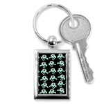 Squidward In Repose pattern Key Chains (Rectangle)  Front