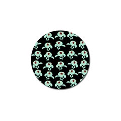 Squidward In Repose Pattern Golf Ball Marker (4 Pack) by Valentinaart