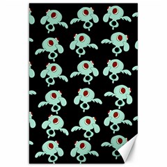 Squidward In Repose Pattern Canvas 20  X 30  by Valentinaart