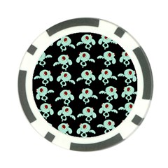 Squidward In Repose Pattern Poker Chip Card Guard by Valentinaart