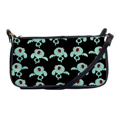 Squidward In Repose Pattern Shoulder Clutch Bag by Valentinaart