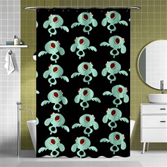 Squidward In Repose Pattern Shower Curtain 48  X 72  (small)  by Valentinaart