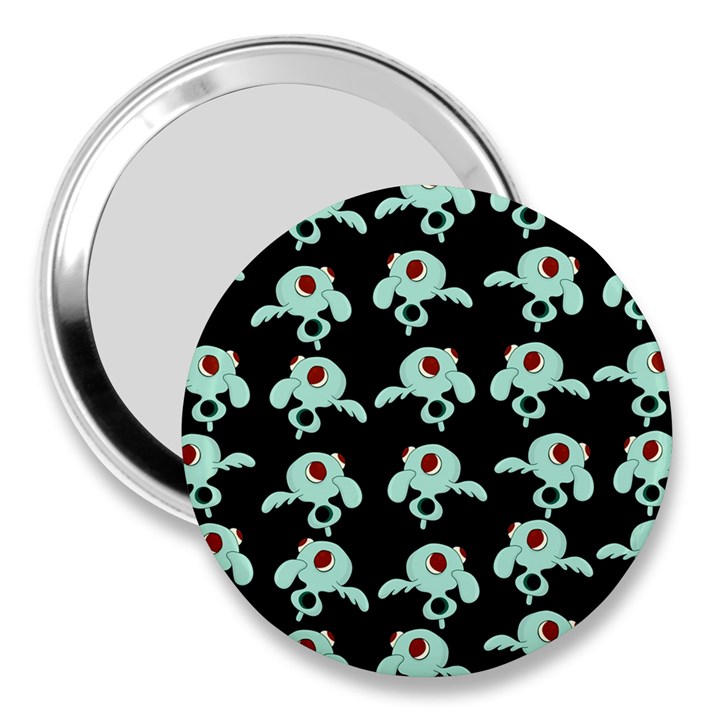 Squidward In Repose pattern 3  Handbag Mirrors