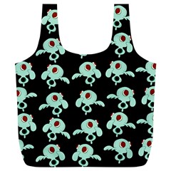 Squidward In Repose Pattern Full Print Recycle Bag (xl) by Valentinaart