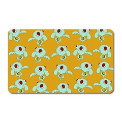 Squidward In Repose Pattern Magnet (rectangular) by Valentinaart