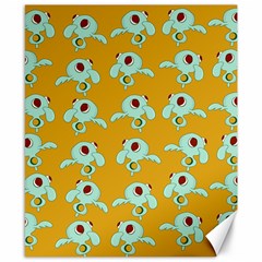 Squidward In Repose Pattern Canvas 8  X 10  by Valentinaart