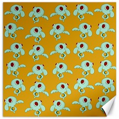 Squidward In Repose Pattern Canvas 12  X 12  by Valentinaart