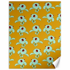 Squidward In Repose Pattern Canvas 12  X 16  by Valentinaart