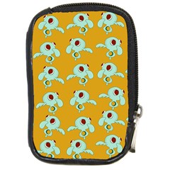 Squidward In Repose Pattern Compact Camera Leather Case by Valentinaart