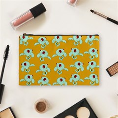 Squidward In Repose Pattern Cosmetic Bag (medium) by Valentinaart