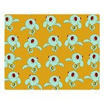 Squidward In Repose pattern Double Sided Flano Blanket (Large)  Blanket Back