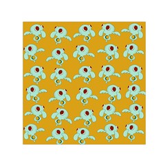 Squidward In Repose Pattern Small Satin Scarf (square) by Valentinaart