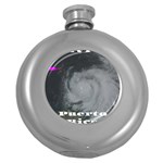 Survivor of Hurricane Maria Puerto Rico Round Hip Flask (5 oz) Front