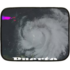 Survivor Of Hurricane Maria Puerto Rico Fleece Blanket (mini) by StarvingArtisan