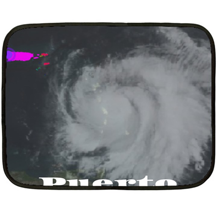 Survivor of Hurricane Maria Puerto Rico Double Sided Fleece Blanket (Mini) 