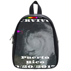 Survivor Of Hurricane Maria Puerto Rico School Bag (small) by StarvingArtisan