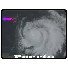 Survivor Of Hurricane Maria Puerto Rico Fleece Blanket (large)  by StarvingArtisan