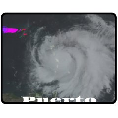 Survivor Of Hurricane Maria Puerto Rico Fleece Blanket (medium)  by StarvingArtisan