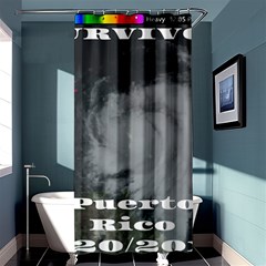 Survivor Of Hurricane Maria Puerto Rico Shower Curtain 36  X 72  (stall)  by StarvingArtisan