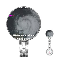 Survivor Of Hurricane Maria Puerto Rico Stainless Steel Nurses Watch by StarvingArtisan