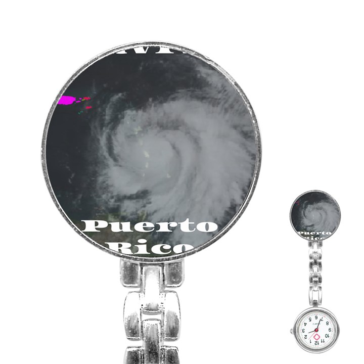 Survivor of Hurricane Maria Puerto Rico Stainless Steel Nurses Watch