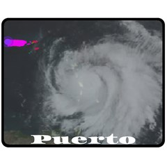 Survivor Of Hurricane Maria Puerto Rico Double Sided Fleece Blanket (medium)  by StarvingArtisan