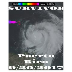 Survivor Of Hurricane Maria Puerto Rico Drawstring Bag (small) by StarvingArtisan