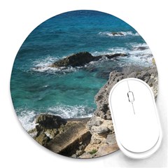 Isla Mujeres Mexico Round Mousepads by StarvingArtisan