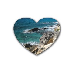 Isla Mujeres Mexico Heart Coaster (4 Pack)  by StarvingArtisan