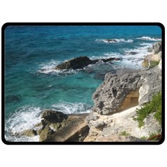 Isla Mujeres Mexico Double Sided Fleece Blanket (large)  by StarvingArtisan