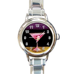 Cosmo Cocktails Round Italian Charm Watch by StarvingArtisan