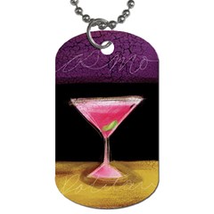 Cosmo Cocktails Dog Tag (one Side) by StarvingArtisan