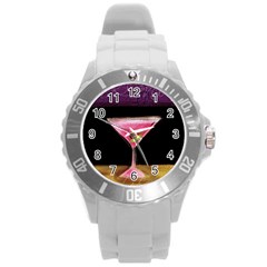 Cosmo Cocktails Round Plastic Sport Watch (l) by StarvingArtisan