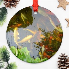 Koi Fish Pond Ornament (round) by StarvingArtisan