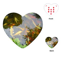 Koi Fish Pond Playing Cards (heart) by StarvingArtisan