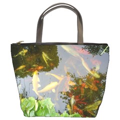 Koi Fish Pond Bucket Bag by StarvingArtisan